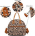 FlowFly Insulated Lunch Bag with Shoulder Strap, Large Reusable Tote for Work, School, Travel, Meal Prep, Leopard