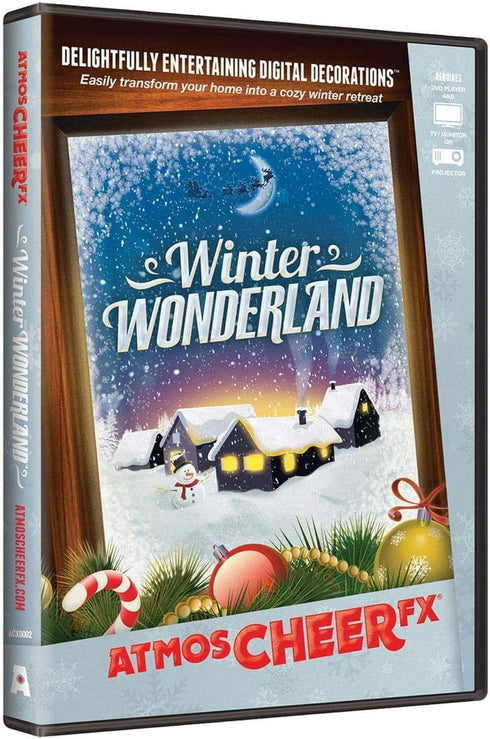AtmosFX Winter Wonderland Digital Decorations DVD for Christmas Holiday Projection