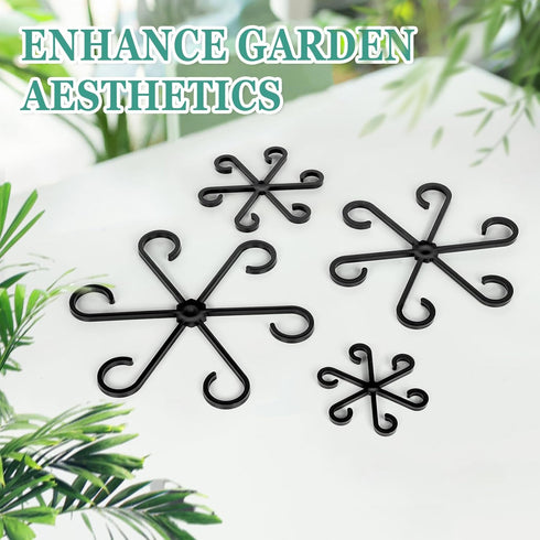 GLCSC 8pcs Plant Stem Support, Plant Support for Indoor Plants, Plastic Reusable Plant Stabilizer, Indoor Plants