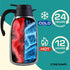 Thermal Coffee Carafe 68oz / 2L, Insulated Stainless Steel Dispenser for Hot Beverages, Ideal for Parties