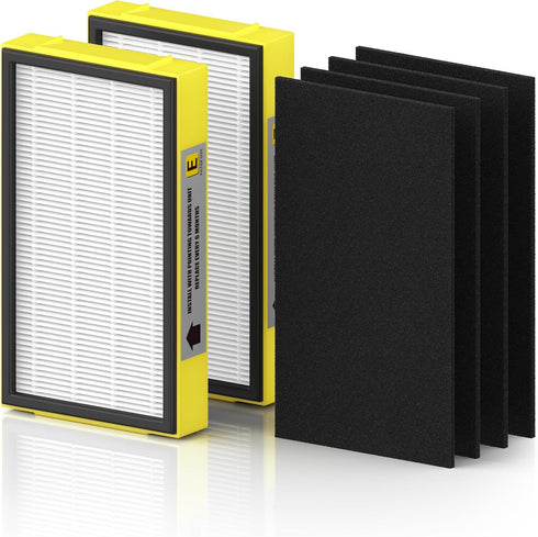 FLT4100 Replacement Filter E 2-Pack Compatible with Guardian Technologies AC4100, AC4100CA, AC4150BL, AC4150PCA, AC4150P