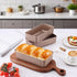9 5 Inch LIANYU x Bread Loaf Pan for Baking, Stainless Steel Loaf Toast Baking Pans for Homemade Bread Meatloaf Lasagna