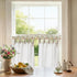 jinchan Linen Tie Top Curtains 24 Inch Length Farmhouse Cafe Curtains Set