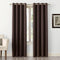 Sun Zero Soho Blackout Grommet Curtain Single Panel, 54" x 95", Energy Efficient, Chocolate Brown