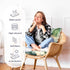 41.7"*20.8" High Back Outdoor Chair Cushions Waterproof Outdoor Patio Chair Seat Pad and Back Floral Rocking Chair