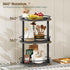 Set 2 3 Countertop, SR23L2BB YATINEY Spice Rack, of Lazy Susan Organizer, Tier Turntable Organizer For Cabinet, Compact