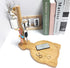 Wood Key Tray with 3 Stand Branch Vertical, Modern Cat Tray for Entryway Table, Valet Organizer for Livingroom, Bedroom