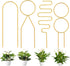 CANIPHA 4 Pcs Small Metal Trellis for Potted Plants,Gold Trellis for Climbing Plants