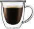 JoyJolt Serene Double Walled Insulated Glasses Coffee Mug Set of 2, 7.4 Ounces