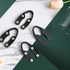 OHMAXHO 4 Pack Wine Foil Cutter Tool, 4 Stainless Blades Remover for Wine Bottles, Black