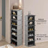 18 Entryway,Hallway,Closet, AFOORD Narrow Shoe Rack Tiers, Tall Skinny Shoe Organizer, Small Space and Vertical Shoe