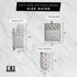 DII Lattice Basics Collection Kitchen Essentials, Oven Mitt & Potholder Set, Nautical Blue, 2 Piece