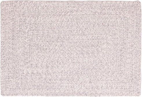Super Area Rugs Farmhouse Braided Rug, Cotton Kitchen Reversible Carpet, Gray & White, 2' X 3'