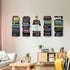 4 2 Pack Floating Book Shelves for Wall, Tier Invisible Floating Bookshelf, Vertical Spine Book Tower, Wall Mounted