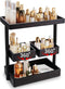 Bathroom Counter Organizer, 3 Tier Rotating Vanity Storage Cabinet, Wooden Cosmetic Holder for Countertop, Kitchen