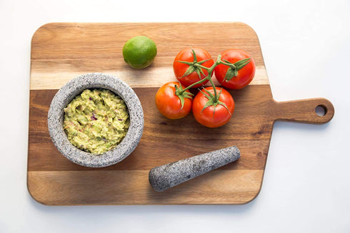 Kota Japan 6 2 Set Heavy Granite Cup Mortar & Pestle Natural Stone Molcajete Bowl and Grinder for Spices, Herbs