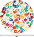 5 STARUIA Colorful Round Kids Rug Ft, Machine Washable Rug for Playroom, Non-Slip Circle Rugs for Classroom, Soft
