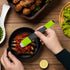 Performore Adjustable Measuring Spoon (Green, Black) with Double End Scale, 9 Stalls for Dry & Semi-Liquid Ingredients