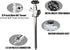 10 Inch 1/2 Inch 3/4 Inch WHK Frost Anti-Siphon Sillcock PEX B X Hose Bibb,Frost Proof Outdoor Faucet Bib with Vacuum
