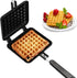 Mini Waffle Maker Pan, Nonstick Coating Waffle Baking Mold Plate for Stovetop Belgian Waffle Sandwich Toaster