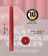Hyoola 10 Inch Dinner Candles - 12 Pack - Red Tall Unscented Rustic Long Burning Candle Sticks