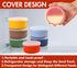 Nonstick Silicone Ramekins 4 oz with Lid, 6-Pack Oven Safe Bowls for Baking, Mini Souffle Dessert Cups