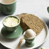 DOWAN Porcelain Butter Crock, Butter Keeper with Water Line, French Butter Dish for Soft Fresh Butter, Butter Container
