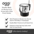 Oggi Insulated Ice Bucket, 4 Quart / 3.8 L, Black Stainless Steel