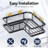 3-Pack YASONIC Shower Caddy Corner, Adhesive Rustproof Stainless Steel Shower Shelves with Soap Holder, No Drilling