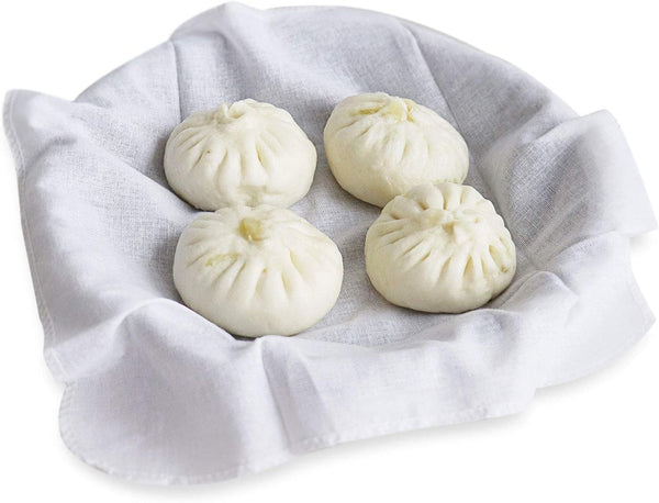 5pcs Yarn Fabric Breathable Bamboo Steamer Cloth: Non-Stick Gauze Filter Drawer Fabric for Steamed Rice Dumplings