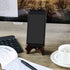 Tatuo 4 Packs Red Wooden Display Stand Plate Holder Easels (4 Inch)