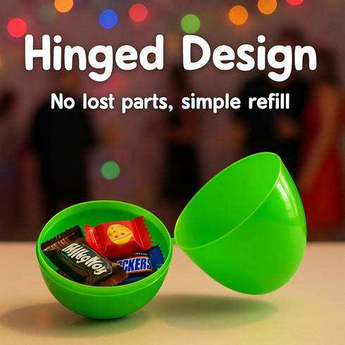 Celmuron 12 Pack 3.74'' Large Easter Eggs Bright Plastic Fillable Eggs for Easter Egg Hunt, Party Favors, Surprise