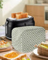 Sage Green Geometric Toaster Cover, 4 Slice Large Kitchen Appliance Covers, Modern Abstract Art Dust Protection