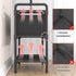 Calmootey Clothing Rack with Storage Bag, 3-in-1 Garment Rack for Bedroom, Hallway, Entryway, Black