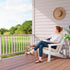 47x19.6x4 Inch, Adirondack Chair Cushion, Extra Thick High Back Rocking Chair Cushion Folding Patio Pads with Ties