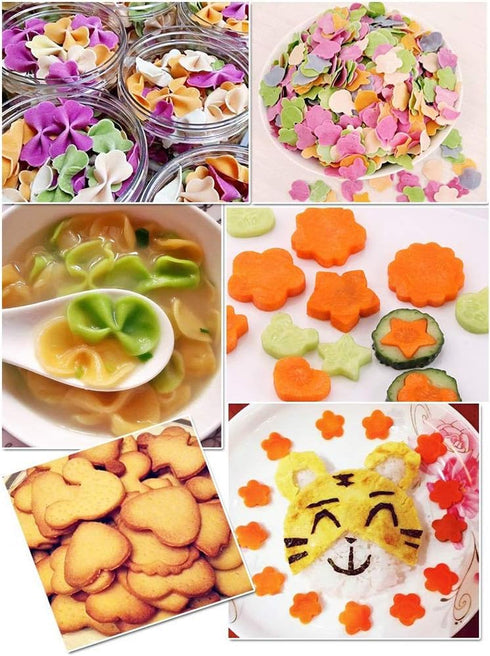 14 Pcs Stainless Steel Fruit Vegetable Cookie Cutters, Mini Pie Cookie Stamps Mold for Kids Baking