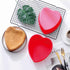 2 Packs Silicone Heart Shaped Cake Pans, 10 Inch Non-stick Cake Molds for Baking Cakes and Chocolate