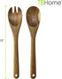 Acacia Wood Salad Serving Set, Spoon and Fork for Serving and Tossing Salad