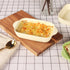 Rectangular Porcelain Baking Dish Set, Au Gratin Dishes and Ramekins, 16 oz Bakeware Set of 2, Beige