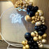 Black and Gold Balloon Garland Kit, 114Pcs Latex Party Balloons for Birthday, New Years, Wedding Decorations