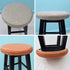 Levoberg 13inch/33cm 7 Round bar Stool Covers Linen Sponge bar Stool Cushions Round Chair seat slipcovers