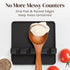 Black Silicone Spoon Rest with Drip Pad - Heat-Resistant Utensil Rest & Spoon Holder for Kitchen Counter