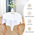 36x36 Inch Small Square Tablecloth Washable Polyester Side Table Cloth Solid White Heavy Duty End Table Cover
