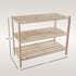 3-Tier Closet, 9 Shoe Storage Rack - Wood Shoe Organizer for Bathroom, Entryway - Footwear Shelf Holds Pairs Sneakers