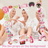 Konsait 26 PCS Spa Party Photo Booth Props, Kids Spa Party Supplies for Girls, Makeup Party Decorations, Slumber Party