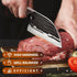 Huusk Japan Knives - Upgraded Serbian Chef Knife, Japanese Meat Cleaver for Home and Outdoor Cooking, Full Tang with