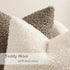 Pack 2 18x18 Inch, decorUhome of Throw Pillow Covers Faux Fur Decorative Sherpa Pillow Covers Fuzzy Accent Soft