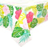 Sparkle and Bash 3 Pack Tropical Plastic Tablecloth - 54x108 Inch Hibiscus Floral Aloha Cover