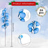 24 pcs Christmas Berries Stems Artificial Berry Stems for Christmas Tree Ornaments Crafts Holiday and Home Decor (Light