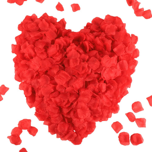 CODE FLORIST 2200 PCS Red Silk Rose Petals for Wedding Flower Decoration